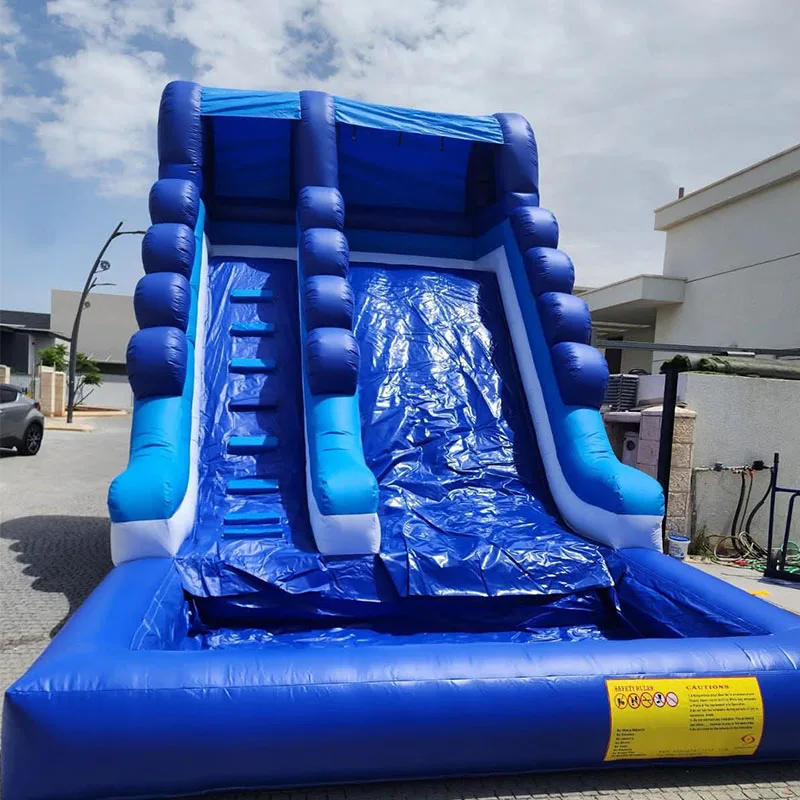 Hot Selling Outdoor Soft Play Equipment PVC Giant Bouncy Castle Commercial Inflatable Water Slide with Pool Ball Pit