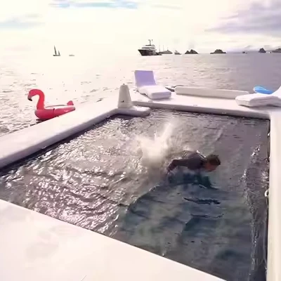 

Custom Portable Floating Yacht Inflatable Water Platform for Ocean/Sea Swimming Pool Net Inflatable Water Amusement Facilities