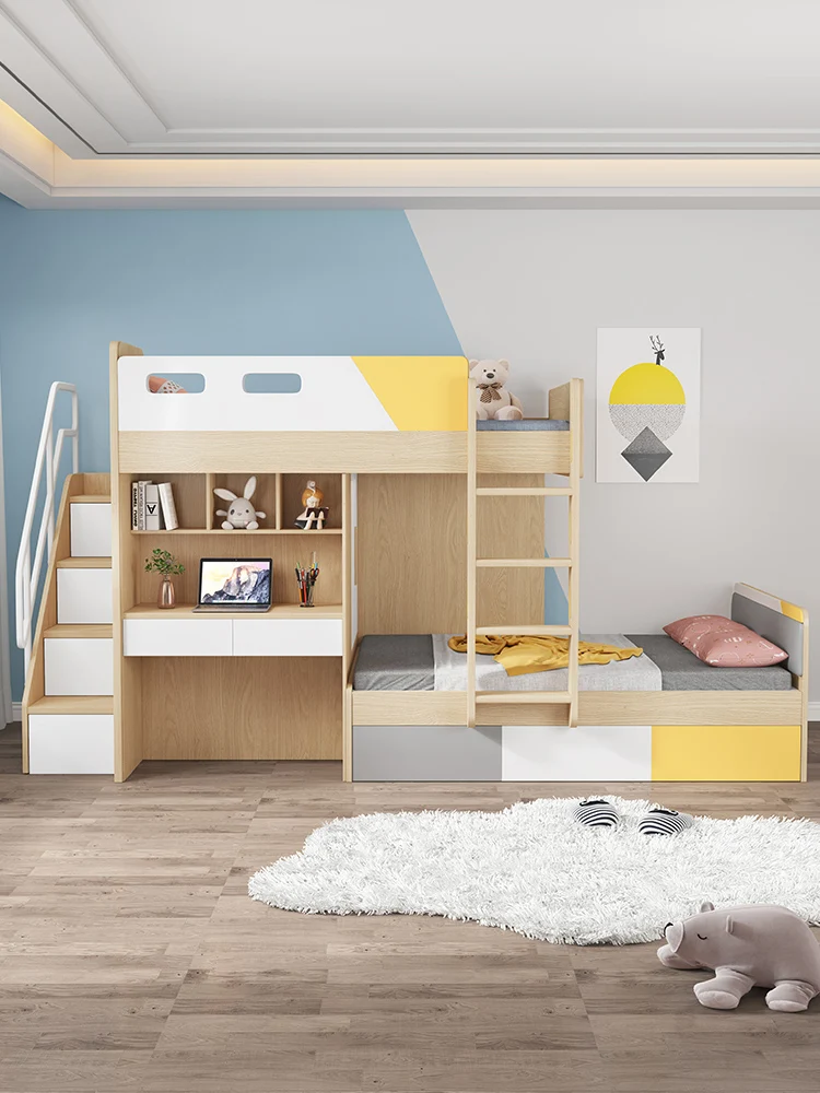 Tatami Bunk Bed Parallel Dislocation Children's Bed Desk