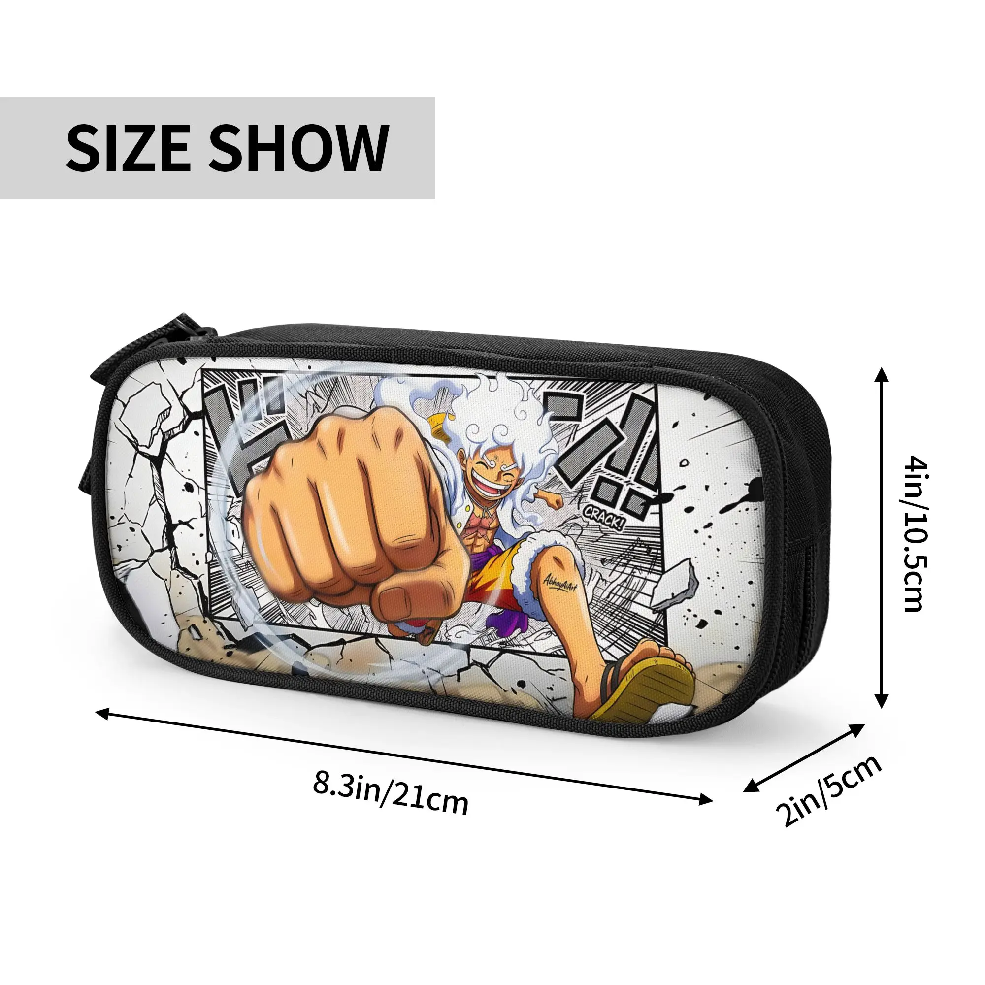 Custom Anime One piece Theme Large Capacity Bags for Child  Handheld Study Bag for Boys Gilrs Kids