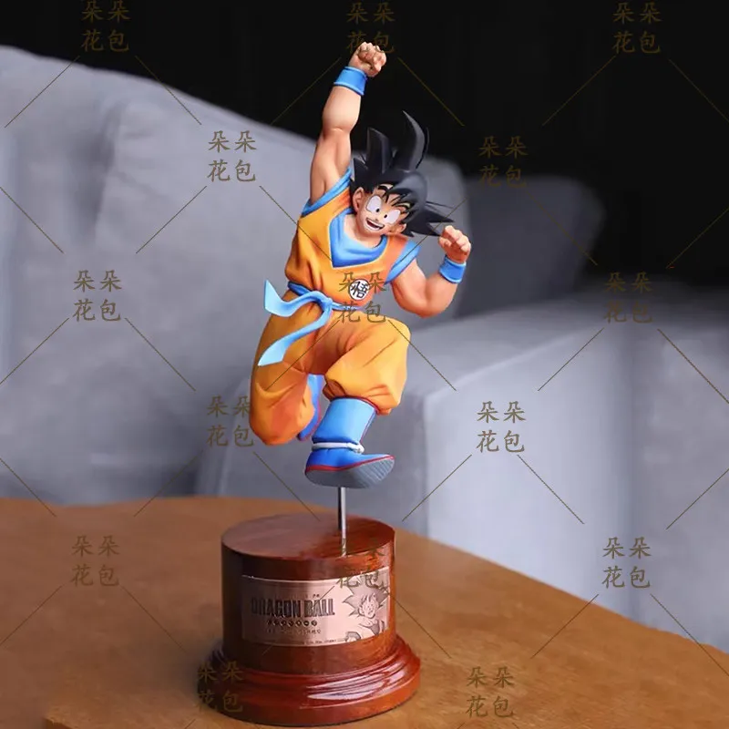 

New Dragon Ball Son Goku Jumping Pose Action Figure Anime Collectible Desktop Chassis Decor Ornament Otaku Gift Manga Peripheral
