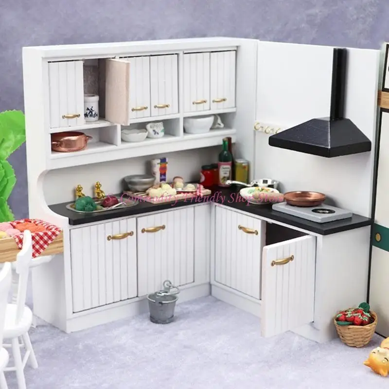 85AE Doll House Life Scene Model Furniture Model Accessories Teenager Girls for 1:12 Dollhouses Dining Room Decorations