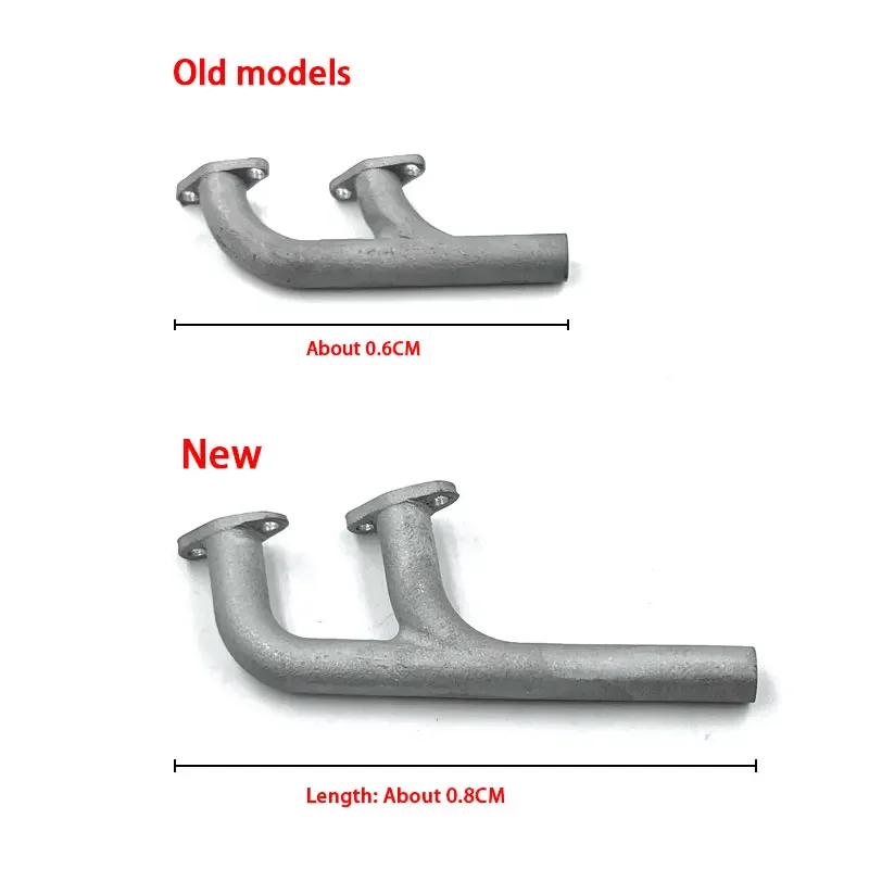 TOYAN Twin Cylinder Engine Exhaust Pipe Accessories for FS-L200AC/FS-L200W Exhaust Pipe Metal Parts
