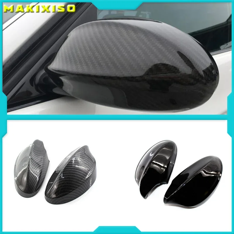 

1 Pair Rear View Mirror Cover Caps for BMW E90 E91 325I 328I 330I Sedan 2005-2008 Gloss Black Side Mirror Covers