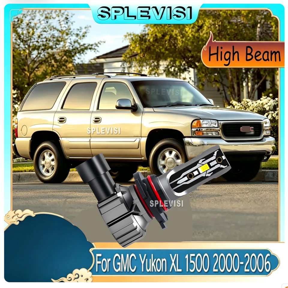Fast Respond & High Brightness Headlight LED 75W High Bulbs For GMC Yukon XL 1500 2000 2001 2002 2003 2004 2005 2006