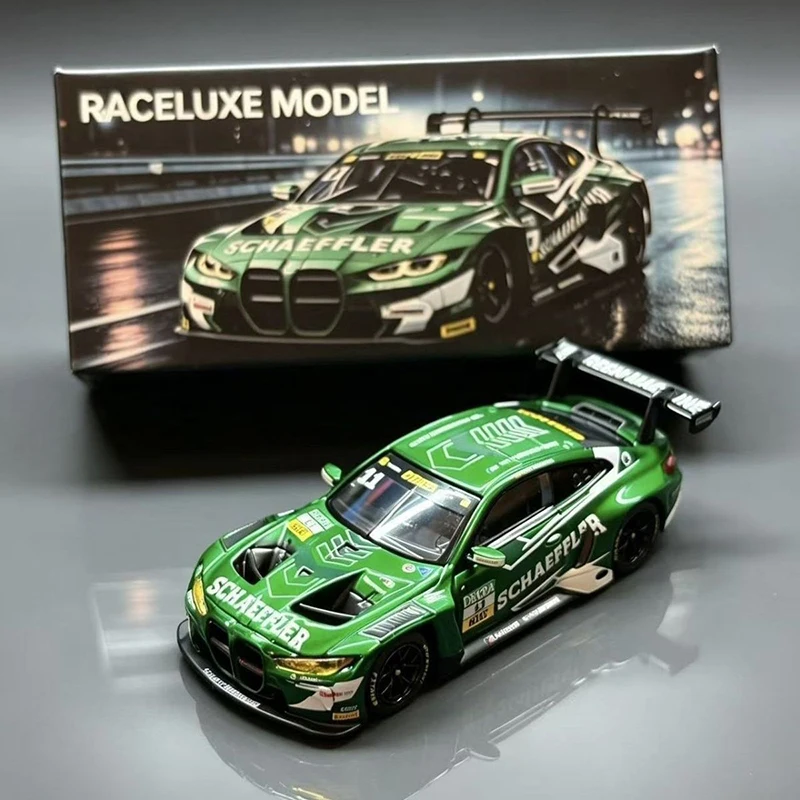 RACELUXE MODEL 1:64 M4 GT3 #11 Alloy Car Model Diecasts & Vehicles Car Model Miniature Scale Model Car For Collection Gift