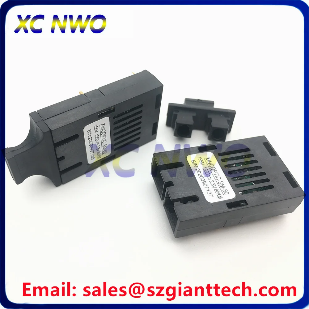1x9 Transceiver  SC 155M 1550nm 3.3V 80km/100KM/120KM SM Dual Fiber 1000M Gigabit 1*9 Fiber Optical Transceiver Module