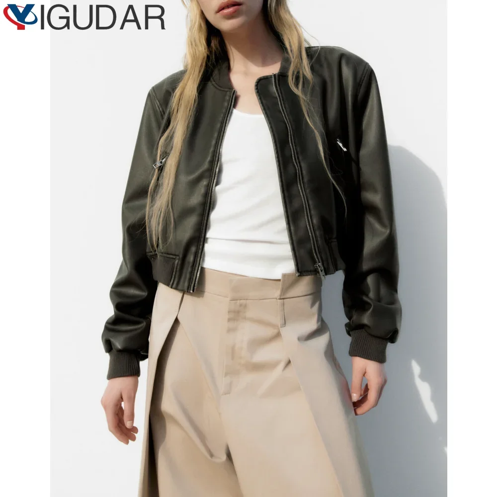 

Women's Jackets Coats Cropped Long Sleeve Tops Coat Solid Elegant Jacket Ladies Bombers Outwear korean fashion Chic Tops