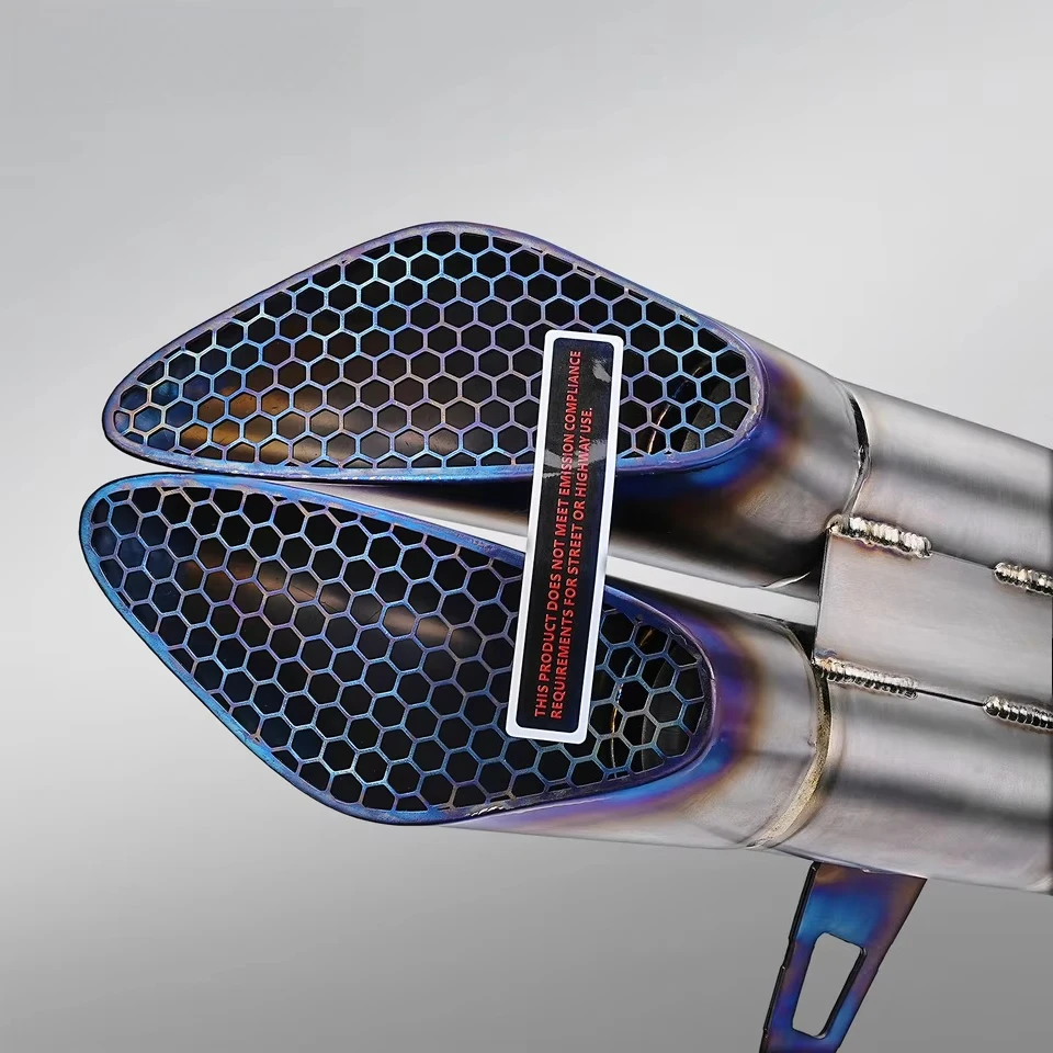 368G Motorcycle Exhaust System Blue Ti. Alloy Modification with Gemini Ti. Carbon Muffler Mainland China 2026-