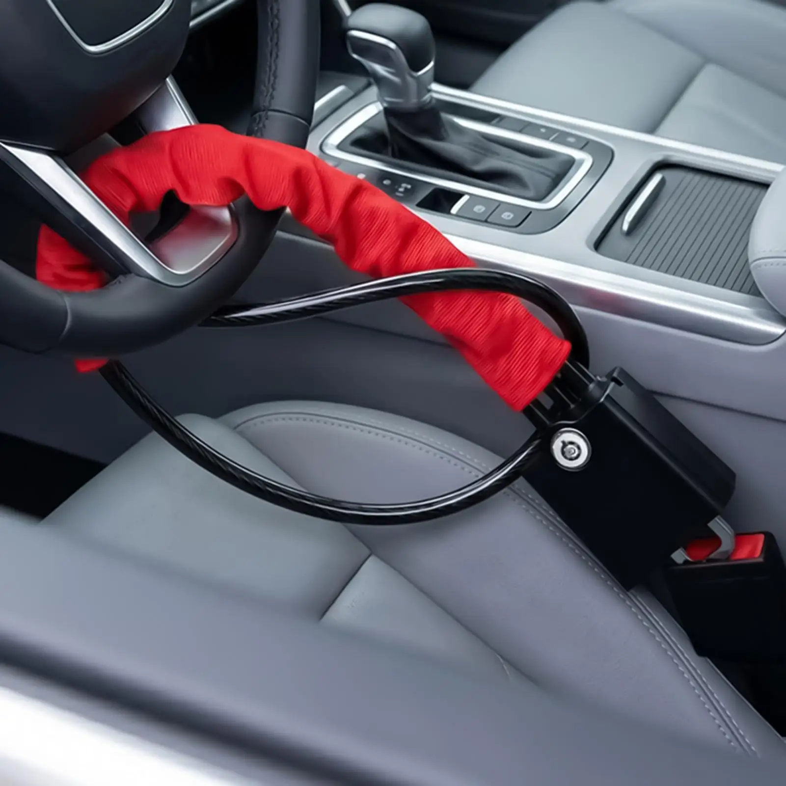 Car Steering Wheel Lock Security Universal Anti-Theft Device With 2 Keys Car Theft Device For Vehicle Truck Van Golf Cart