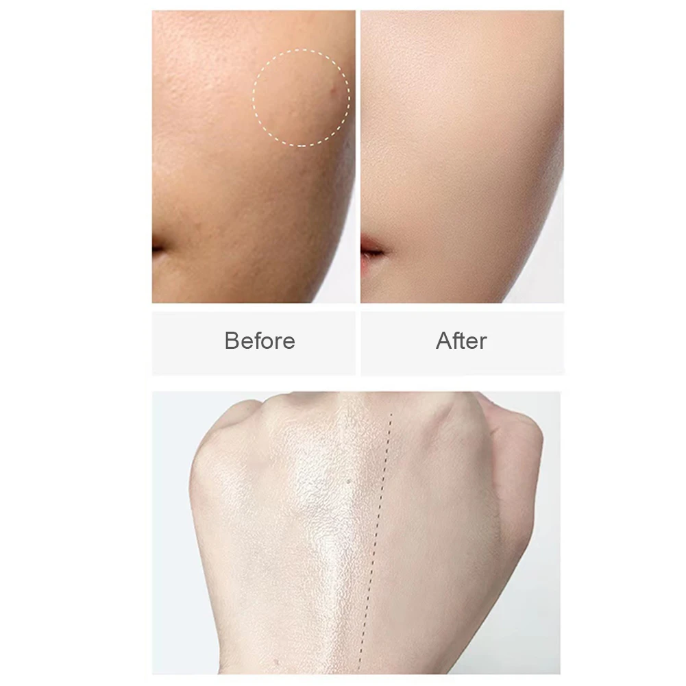 Poudre à réglage naturel, fond de teint en soie légère et douce, imperméable, longue durée, contrôle de l'huile du visage, maquillage Non poudré, cosmétiques