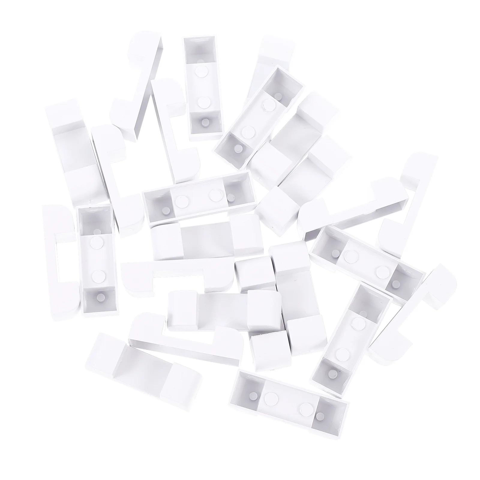 

50 Pcs Jewelry Display Bases Plastic White Creative Case Rack Holder Necklace Box Reusable Safe Reliable
