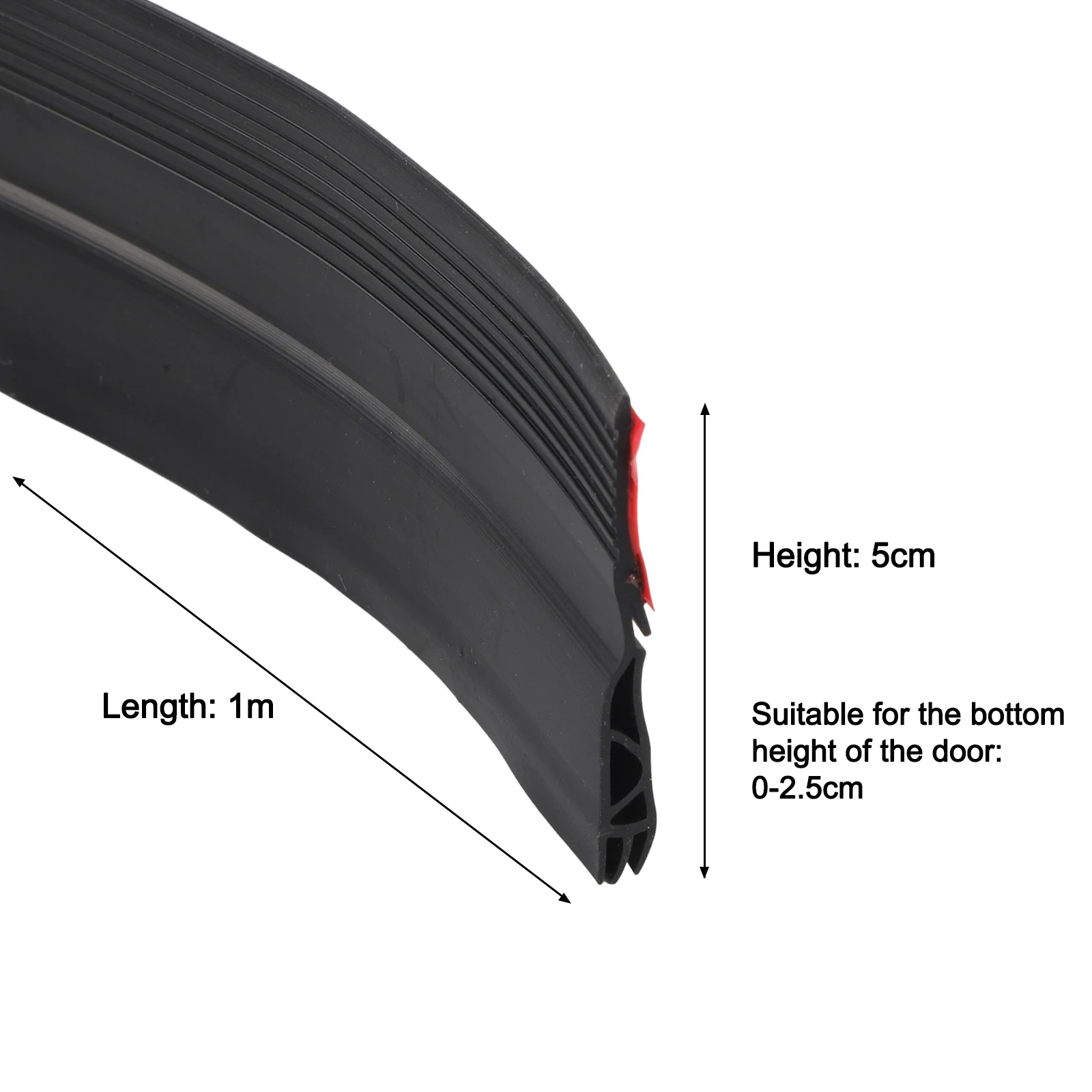Dust Protection Door Seal Strip Effective Noise Reduction Strong Sticky Backing Self Sticky Door Seal Strip Protection