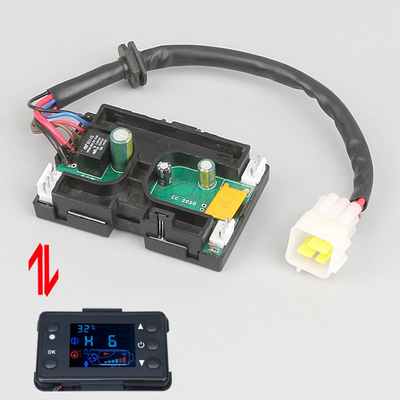 แผงวงจร5KW 12V ตัวควบคุมมาเธอร์บอร์ดหลักสำหรับเครื่องทำอากาศร้อนจอดรถเครื่องควบคุมมาเธอร์บอร์ดรถยนต์ดีเซล