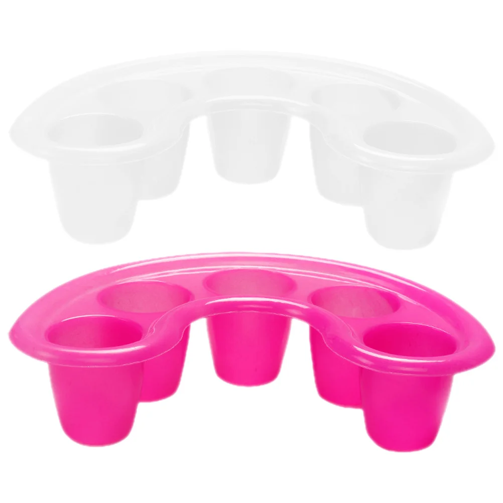 2Pcs Nail Soaking Bowls Durable Safe Manicure Bowls for Nail Art Polish Removal Salon Home Use Manicure Tools Soak Bowl