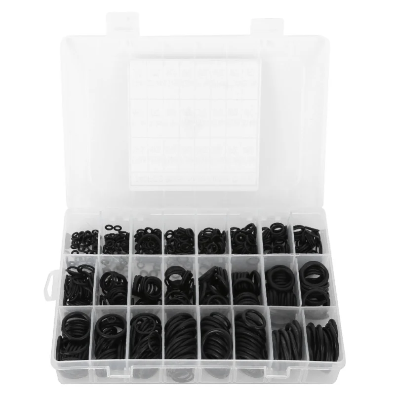 

740Pcs O Ring Kits -40℉ To 248℉ Good Sealing Wear Resistance Waterproof Rubber Sealing Ring
