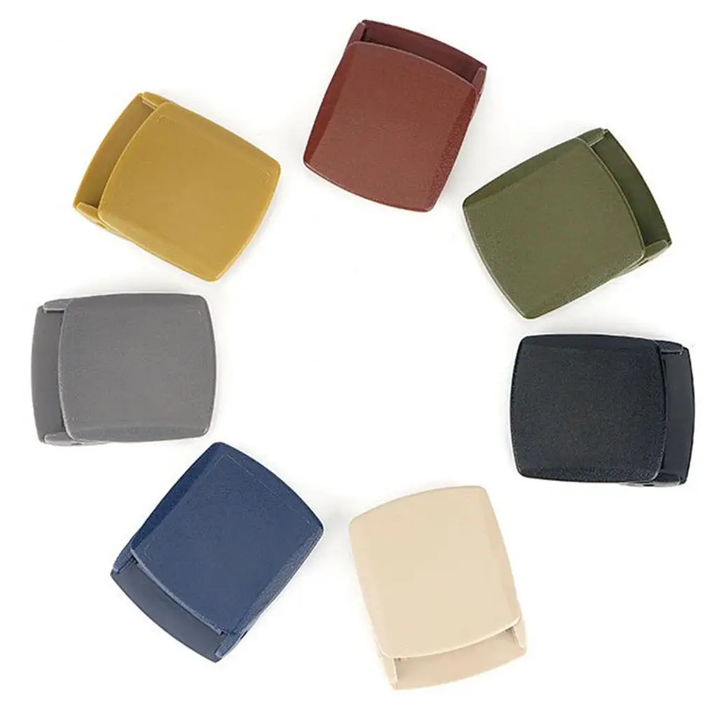 Fibbia con clic scorrevole a cricchetto alla moda per fibbia per cintura in tela di pelle da 1,5 pollici