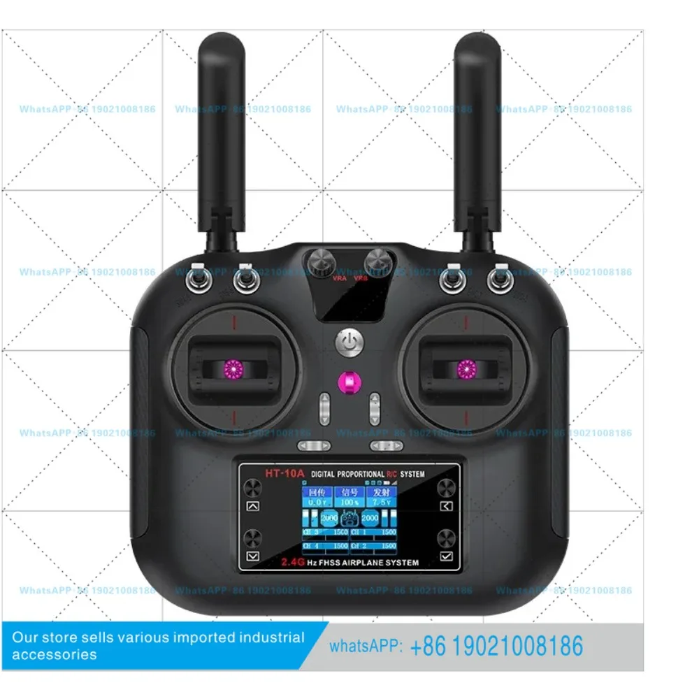 smart car model aircraft fixed-wing multi-rotor remote control 10-channel color screen 2.4G transmitter genuine
