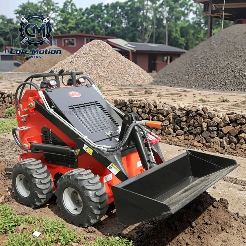 High Quality Small Sliding Loaders Rated Loading Capacity 200 Kg Tracked Ride Mini Skid Steer Loader