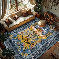 Bottom Washable Tibetan Tiger Carpet Tibetan Tiger Persian Ethnic Style Kitchen Living Room Bedroom Mat Washable Area 카펫 장식