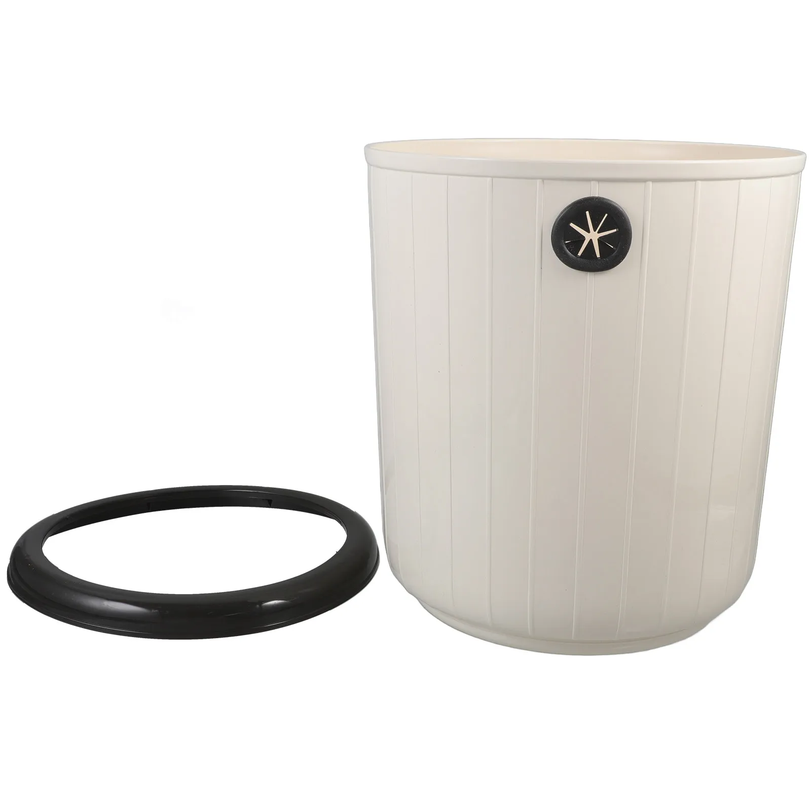 

Ретро-мусорное ведро, маленькое пластиковое, для дома, офиса, ванной комнаты, с широким отверстием, простое в использовании, для бытовых отходов