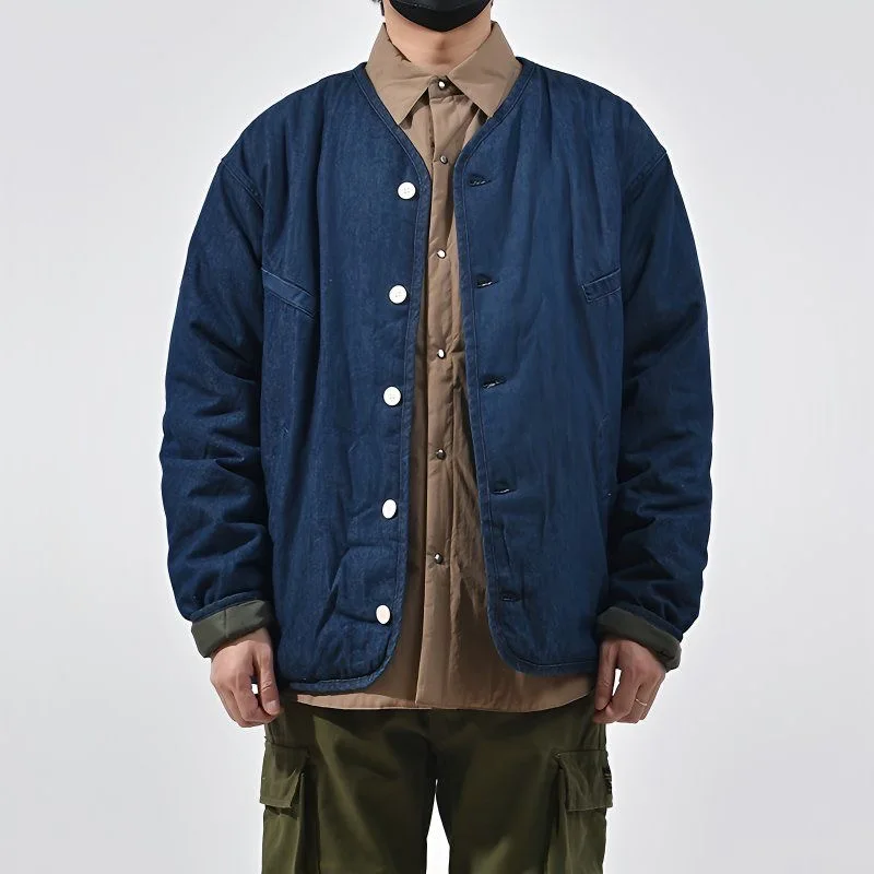 الرجعية اليابانية الشارع Sle القطن Jaet الرجال العلامة التجارية العصرية الشباب تنوعا Waed الدنيم Jaet العصرية الرجال ملابس خارجية #4