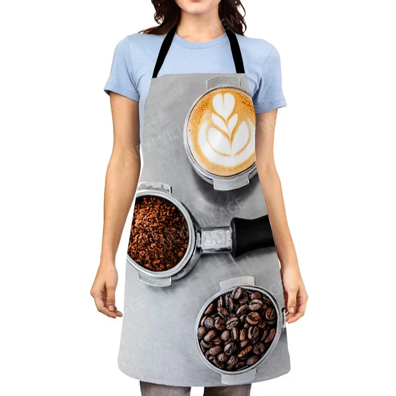 nordic Aesthetic Women kitchen apron kids original Children Waterproof girl princess waiter work apron oil proof boho plant