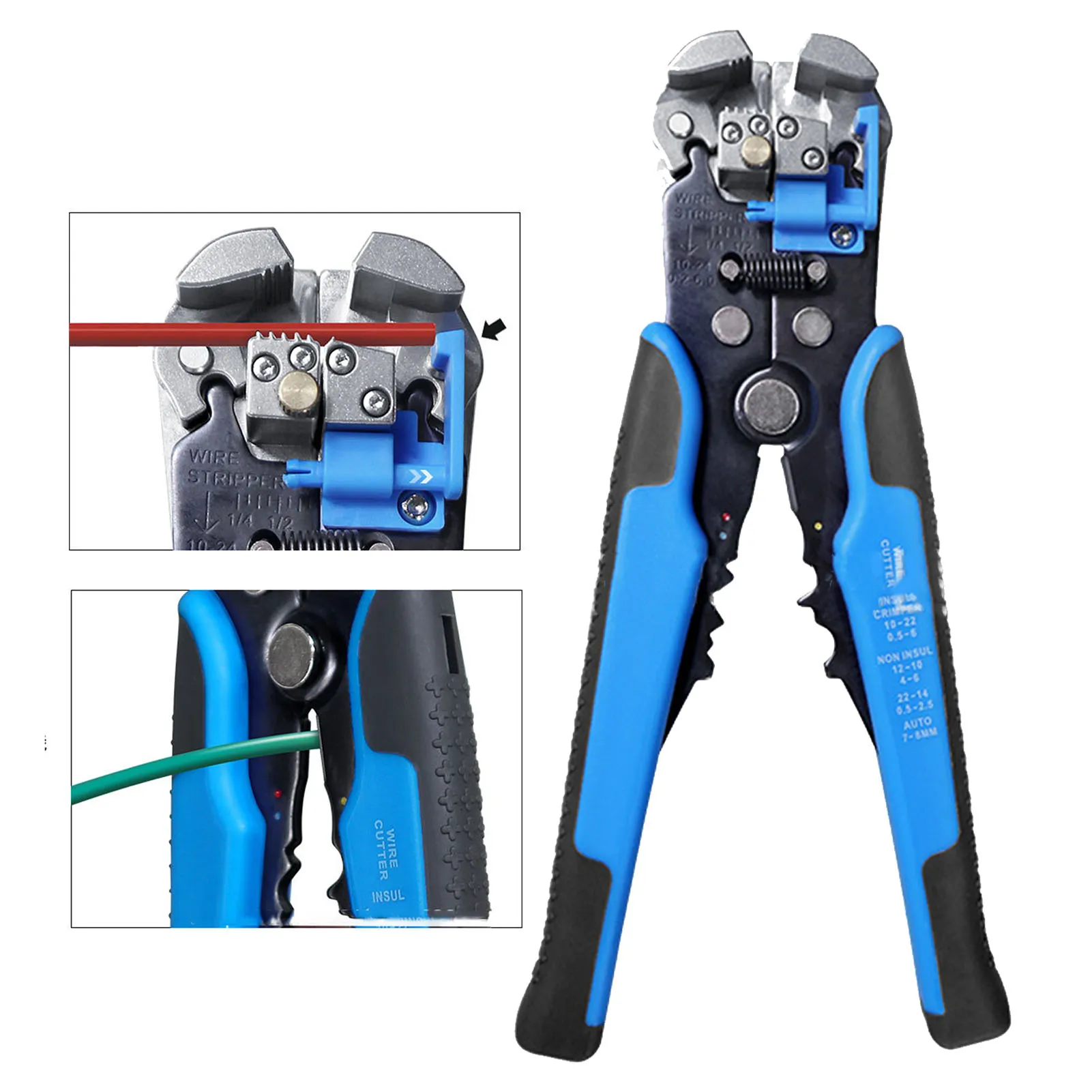 Blue Wire Stripper Automatik 3 in 1 Anti-Rutsch-Griff arbeits sparende Kabels chneide zange für Elektriker