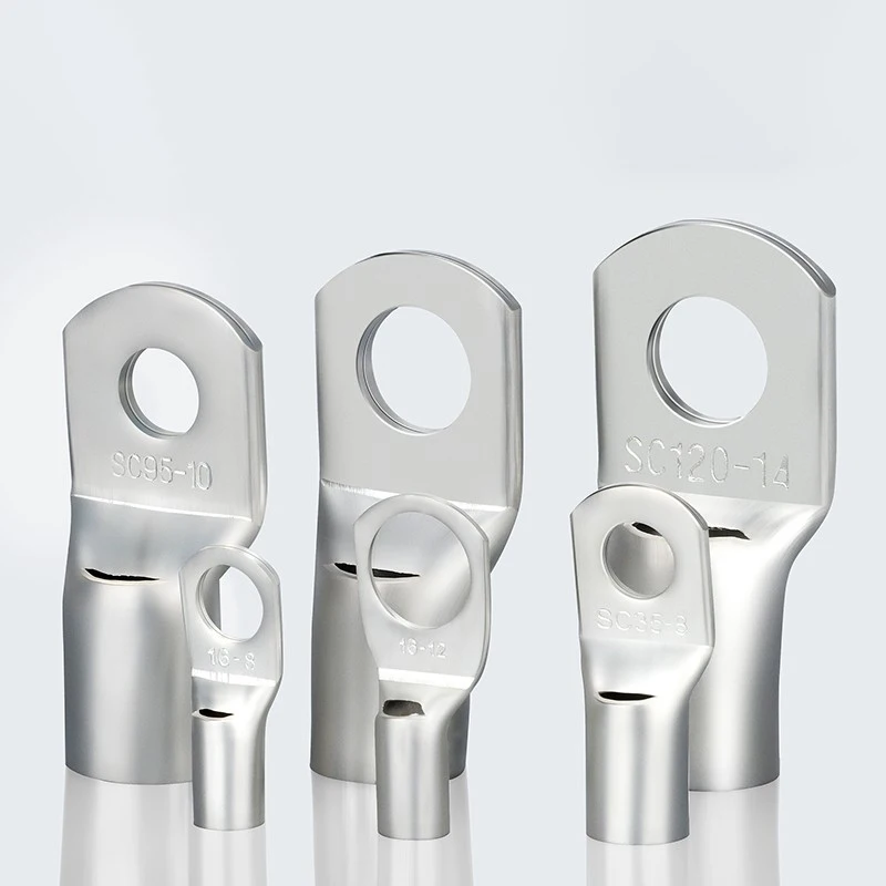 SC Series Wire Nose Terminal SC35/50/70/95 Bare Copper Battery Block Lugs Crimp Cable Connector
