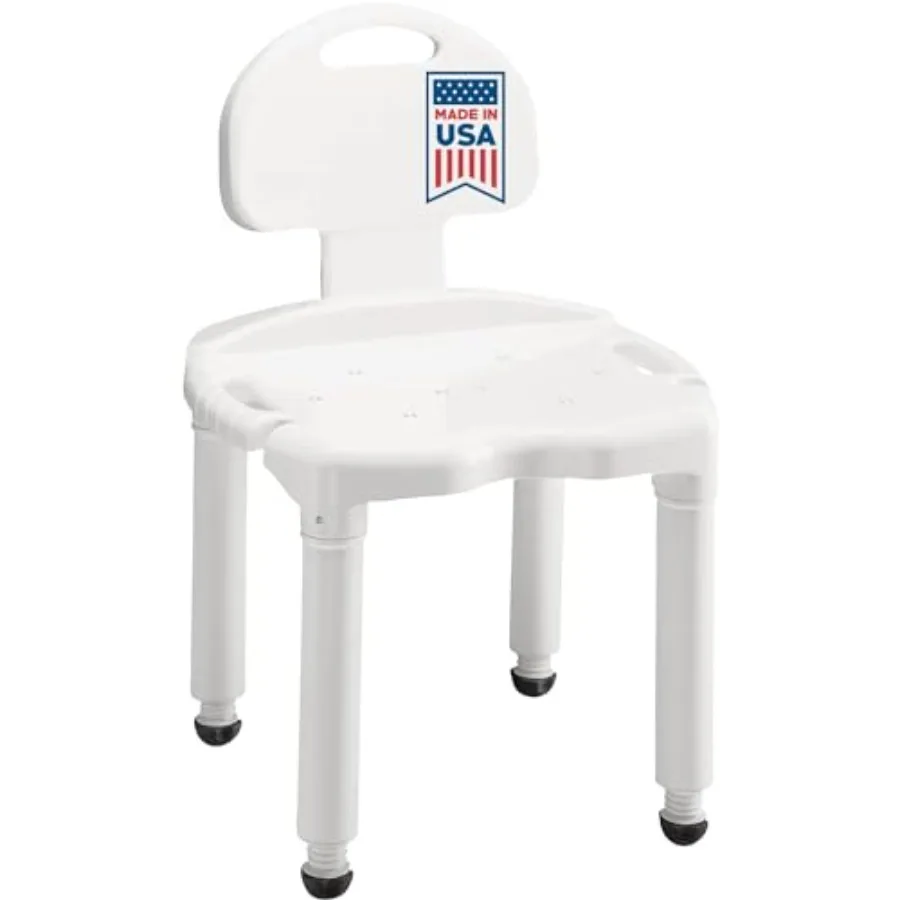 

Carex Bath Seat And Shower Chair with Backrest for Seniors, Bath Chair For Elderly, Disabled, Handicap, and Injured Persons, po