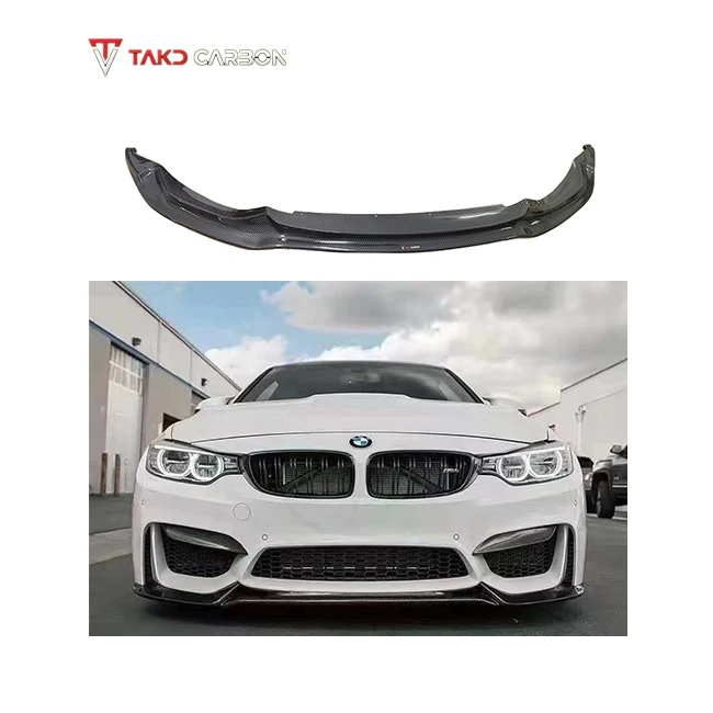 

TAKD Carbon High Quality Rear Spoilers Dry Carbon Fiber Front Bumper Lip Diffuser for bmws M3 F80 M4 F82