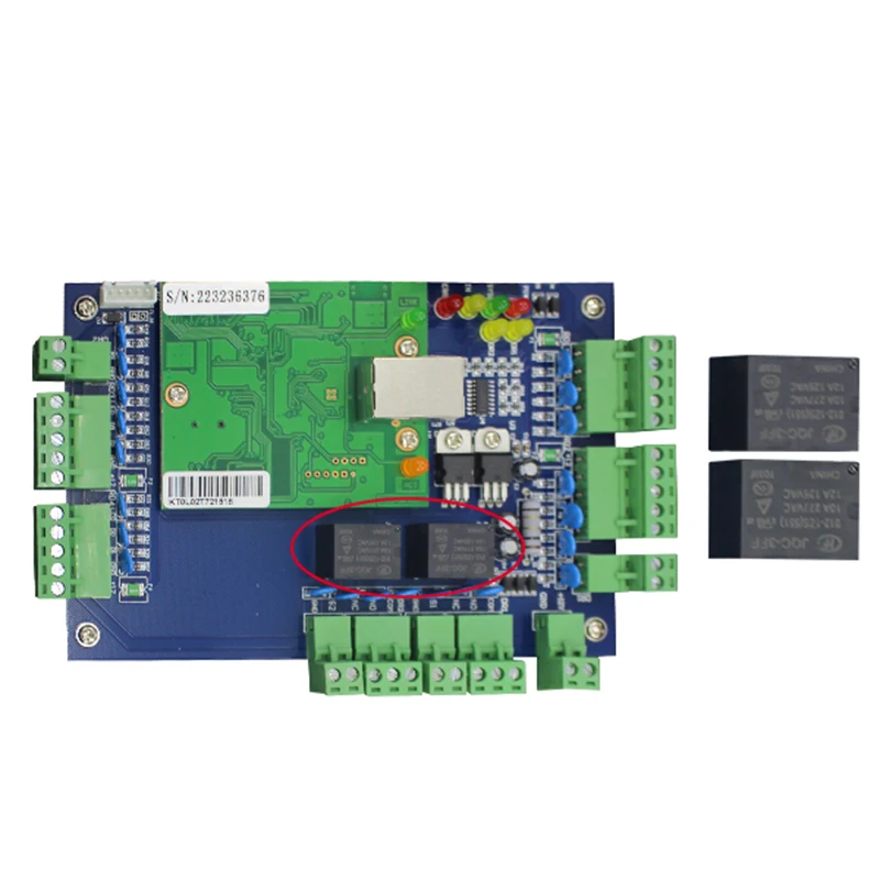 2 Panel Kontrol Akses Pintu Wiegand RFID Panel Kontrol SDK Dengan Sistem Kontrol Akses Cerdas Perangkat Lunak TCP IP dan PC