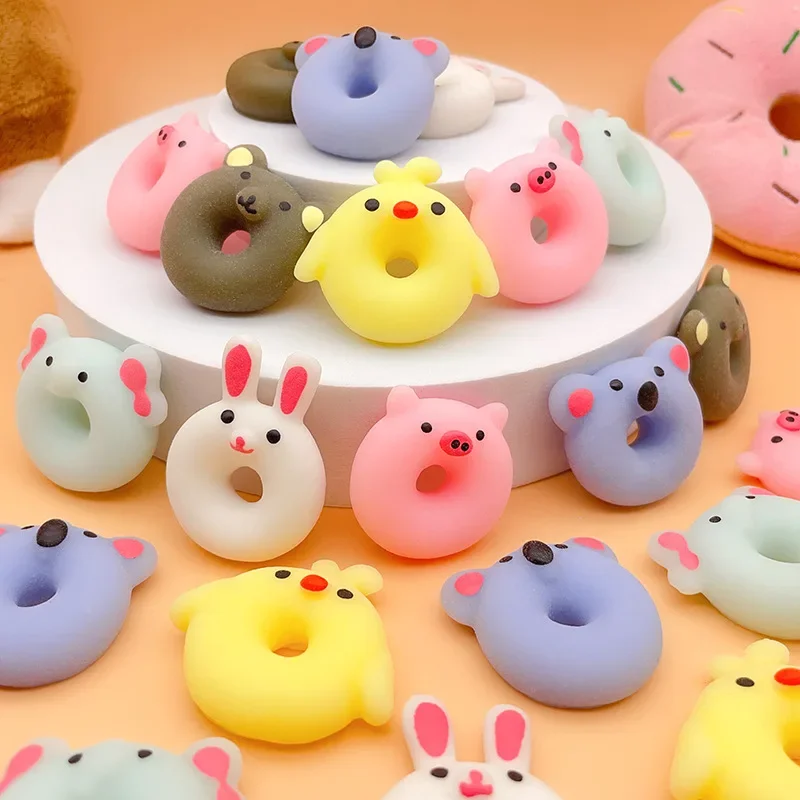 

Creative 2024 Cartoon Animals Doughnut Squeeze Toy Novelty Gag Stress Relief Toys Hobby Collectibles Exclusive Design Gifts Kids