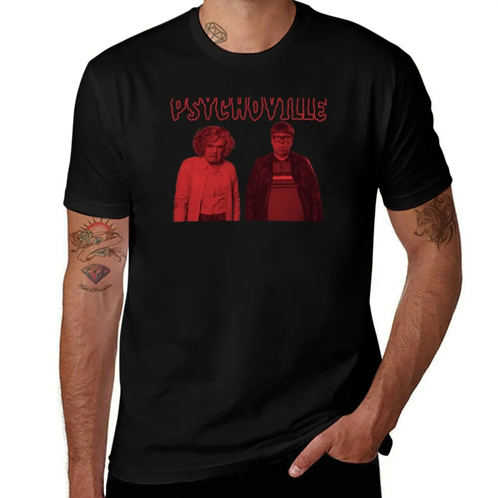 

cotton shirt from t man David Maureen T-Shirt Sowerbutts plain man shirt t Psychoville and