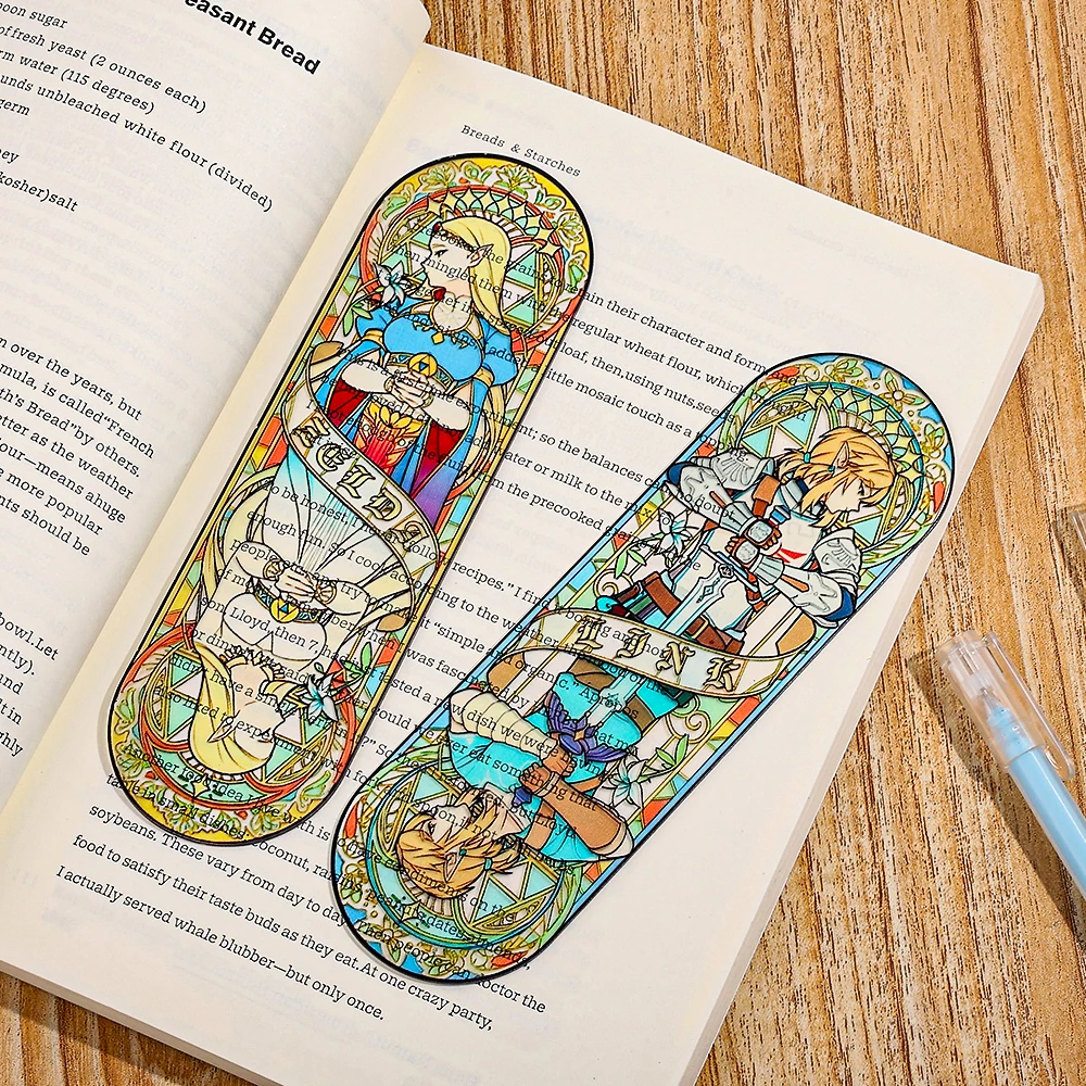 Link Zelda Acrylic Bookmark, Fantasy Character Book Page Marker for Reading, Study, Library, Book Lovers Gift, Birthday Holiday