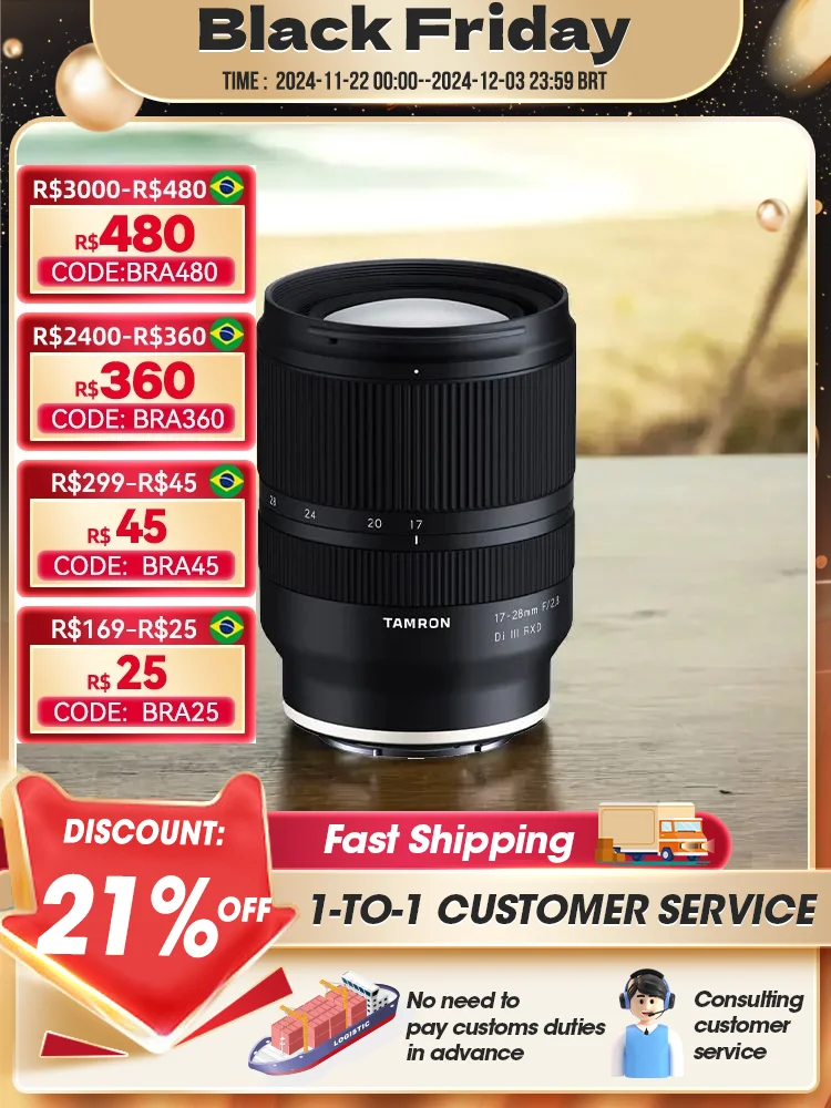 Tamron 17-28mm F2.8 Di III RXD Full Frame Mirrorless Camera Wide Angle Zoom Lens For SONY E-mount A7 III IV A7C A7S3 FX3 A6700