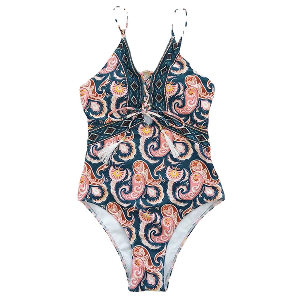 2022 Sexy One Piece Swimsuit Patchwork Swimwear Women Monokini Bodysuit Push Up Swim Suit Patchwork Bathing Suit Beach Wear