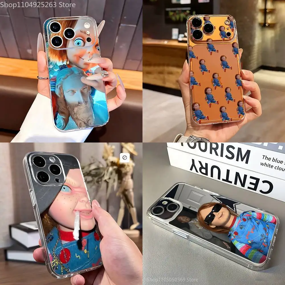 

Funny C-Chucky Phone Case For iPhone 7,17,16,15,14,13,12,11 Pro,Max,Plus,XR,Mini,E Clear Full-coverage Soft Cover