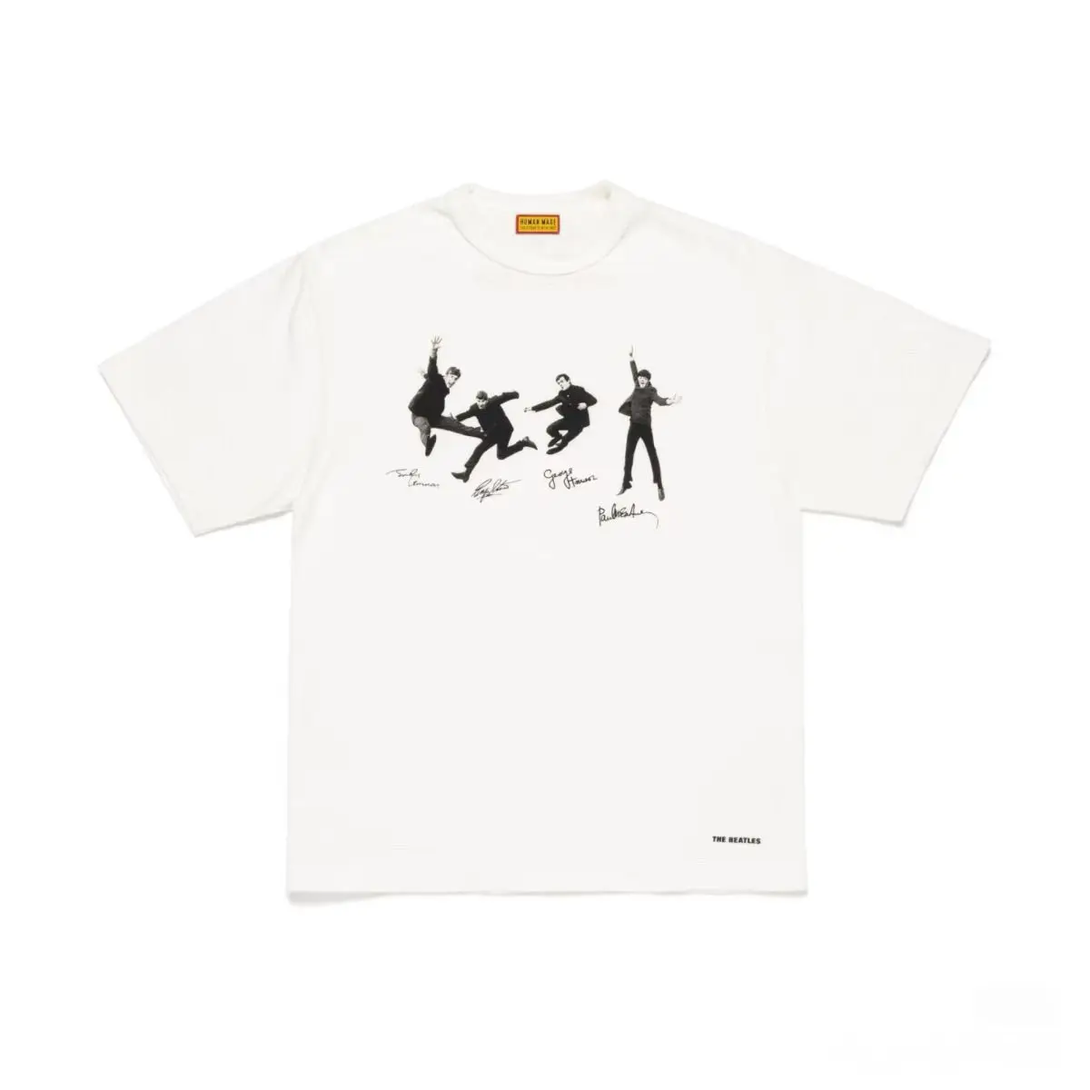 26 New HUMAN MADE Japanese Short Sleeved T-Shirt Bamboo Cotton Trendy Brand Couple Loose Black and White Solid Color Summer