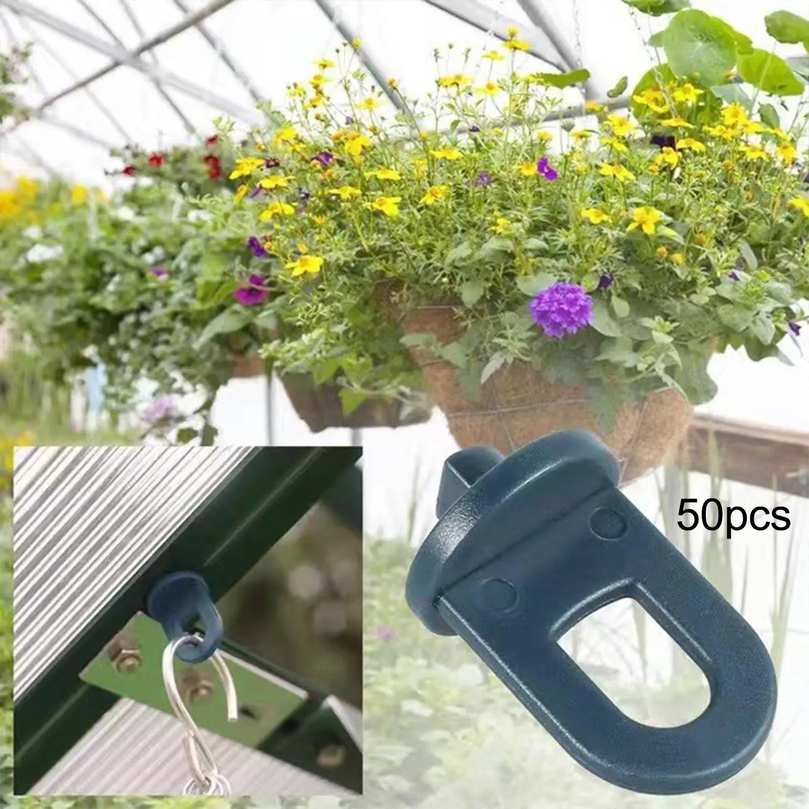 

50 шт вешалки для растений для теплицы, многофункциональные для кормушки для птиц, садовые вешалки