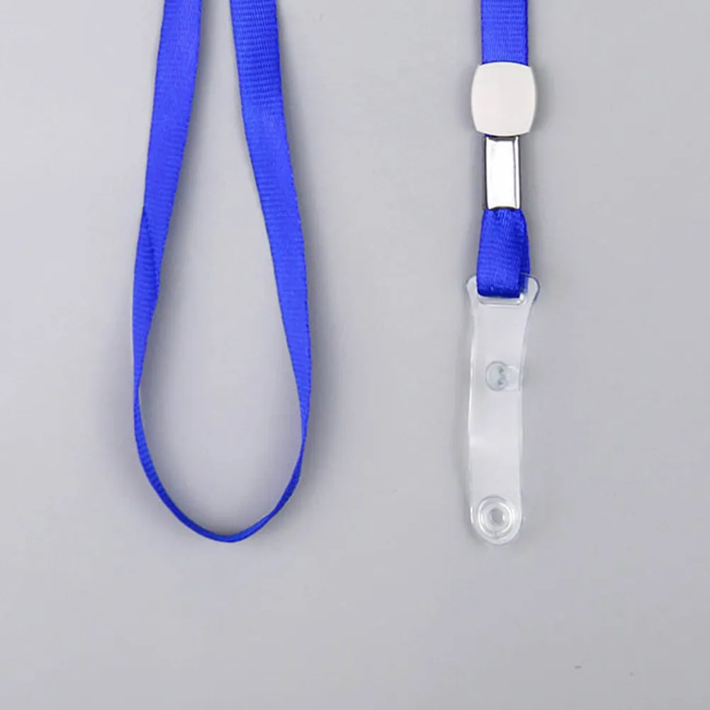 

20Pcs Breakaway Blue Lanyards Work Card Neck Strap Clip for Id Badge Holder Office School Event Use Breakaway Lanyards