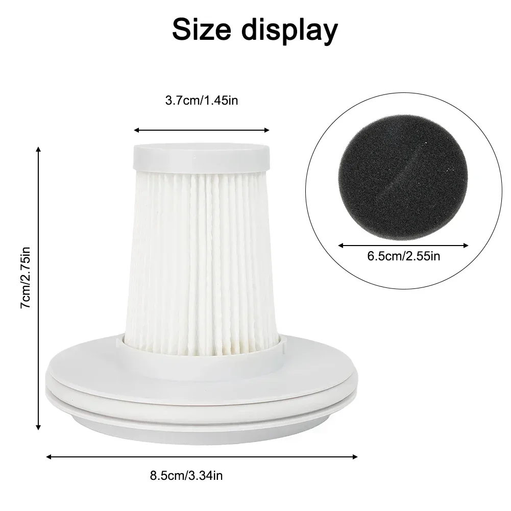 2pcs Filter For Mijia MJCMY01DY Mite Eliminator Vacuum Cleaner Spare Parts Household Cleaning Replacement Accessories