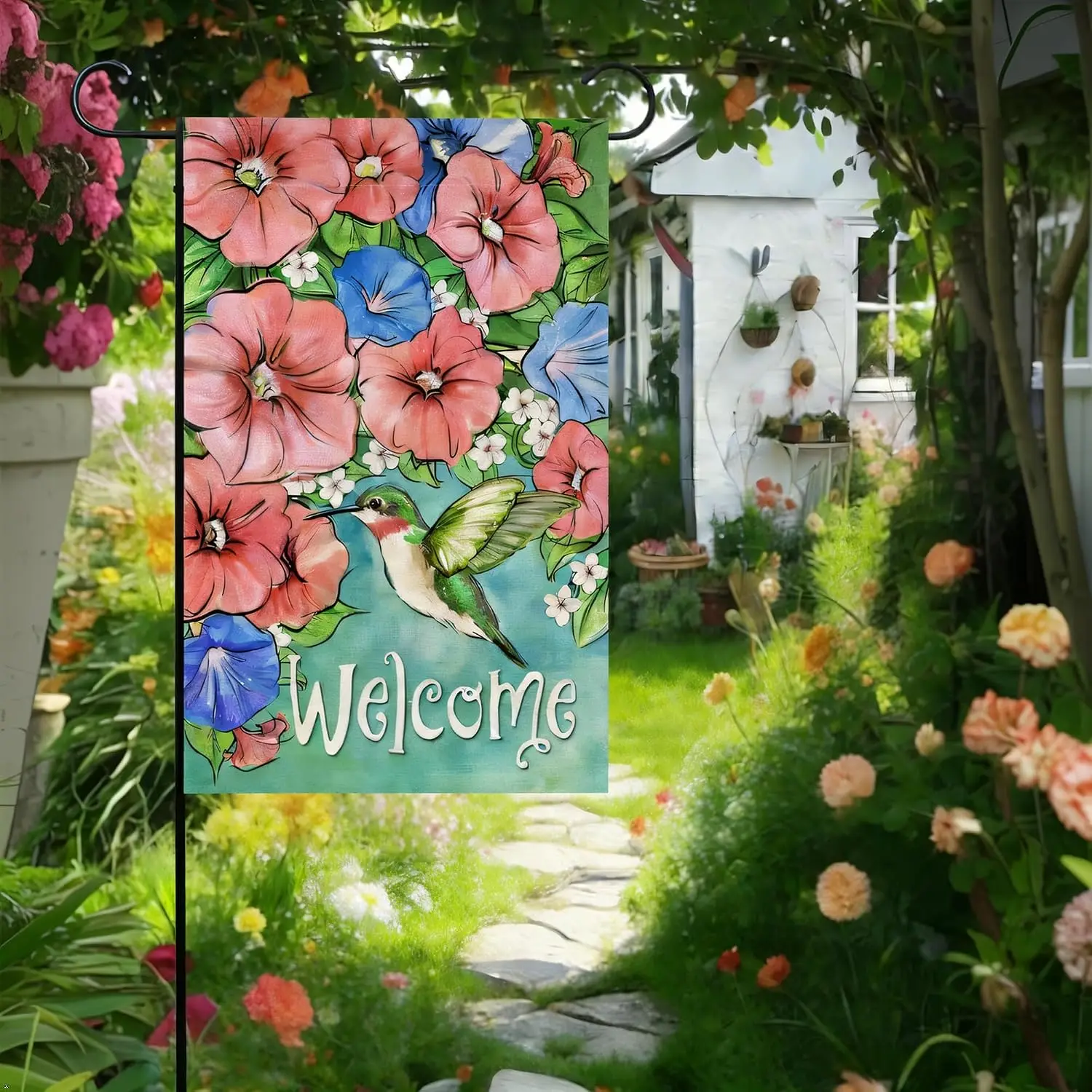12x18 Garden Flag - Double Sided Seasonal Yard Decor for Porch, Patio & Garden - Sturdy Linen, Fade Resistant for Outdoo MMZ