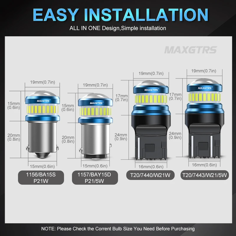 2x LED T20 1157 BAY15D P21/5W LED 7443 SRCK W21/5W 4014 LED Bulsb Światła samochodowe Kierunkowskaz Hamulec Lampa tylna Auto 1200LM 12V