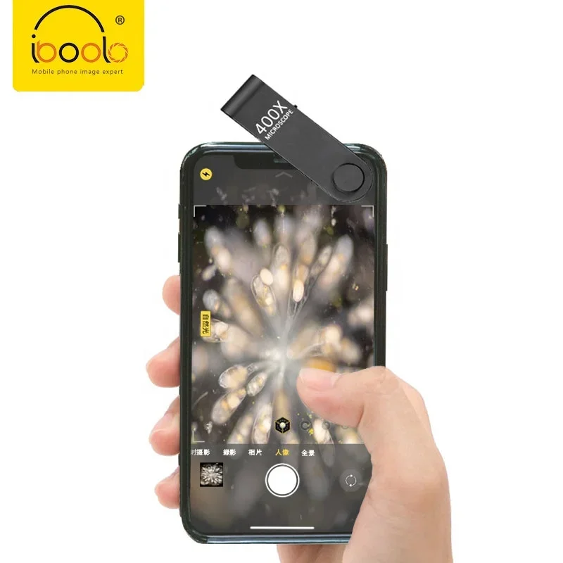

IBOOLOhigh technology 400x macro lens magnifying glass with LED light for phone