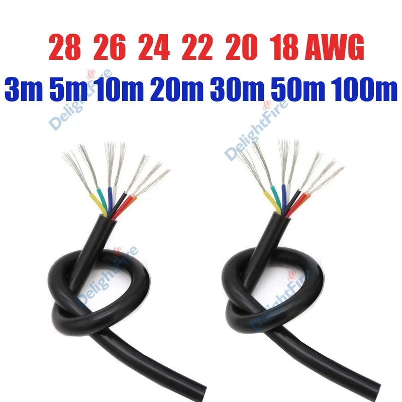 

Автомобильный кабель 12В, 7-жильный, из луженой меди, многожильный провод для солнечных панелей, аккумуляторов, прицепов, аудиосистем