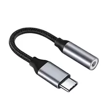Type C to 3.5mm Aux Audio Adapter USB C Headphone Jack Cable for Samsung Huawei Xiaomi iPad Pro iPhone OnePlus Mobile