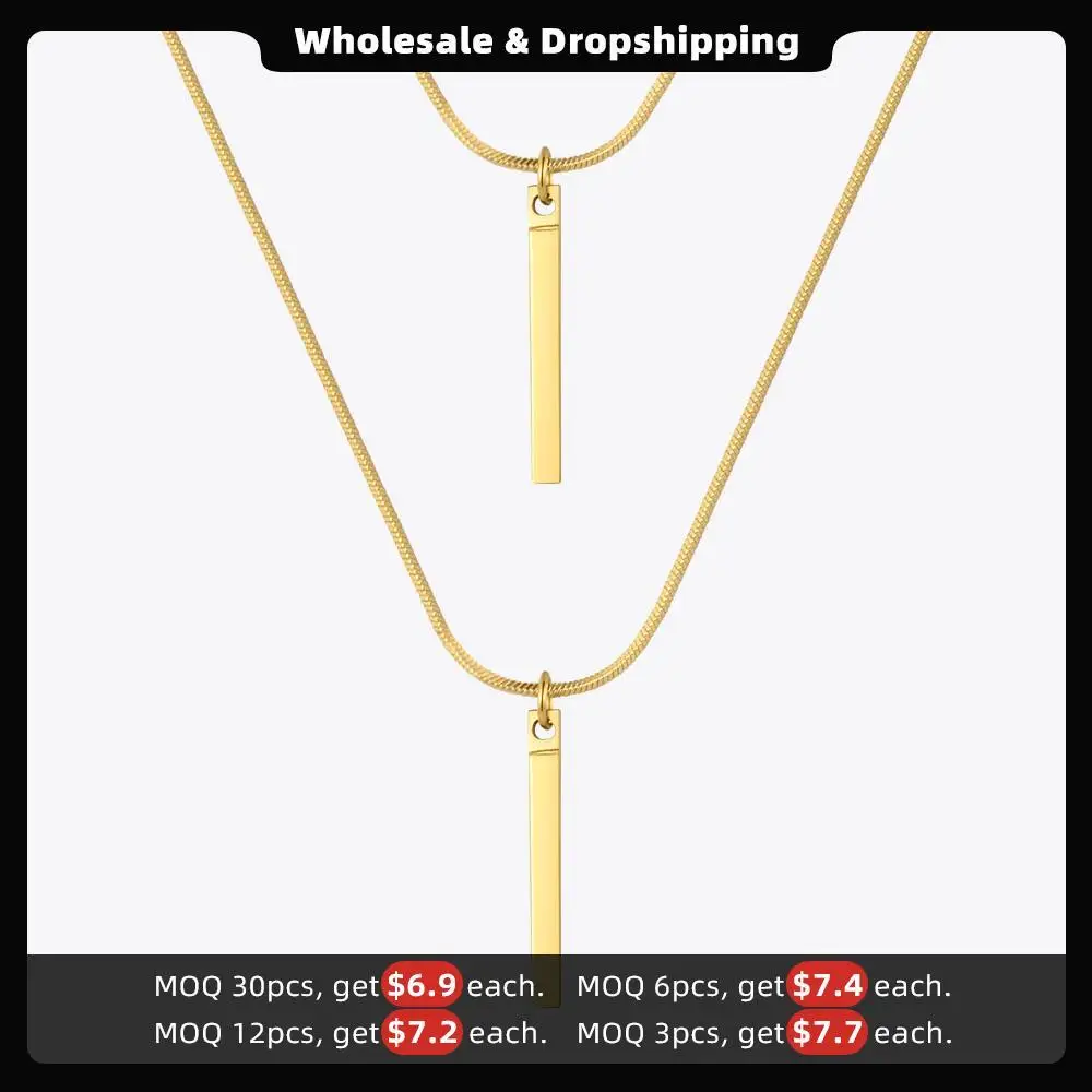 ENFASHION Bar Mask Necklace For Women Gold Color Glasses Necklace Stainless Steel Fashion Jewelry Collier Femme Party P213218