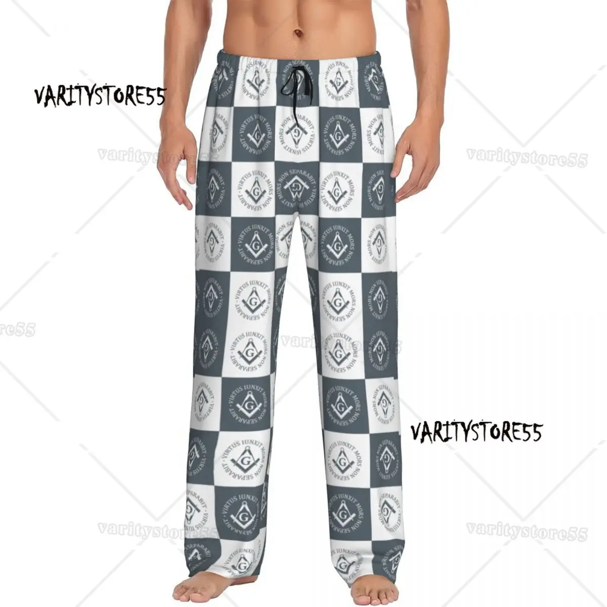 

Мужские пижамные штаны со знаком F-Freemasons на заказ, масонская одежда для сна с принтом, низ с карманами