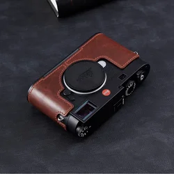 Genuine Leather Leica M11 Camera Case Half Body Handmade Bag For Leica M11